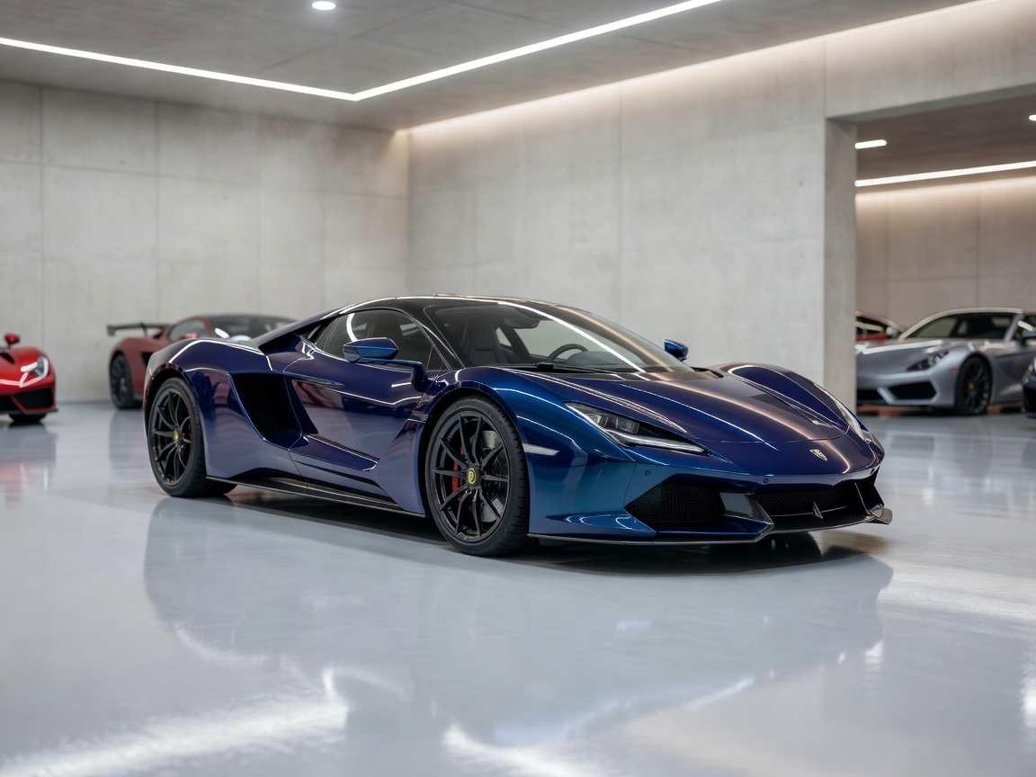 Exotic supercar inside climate-controlled Ta' Xbiex facility with de-humidification and ceramic protection